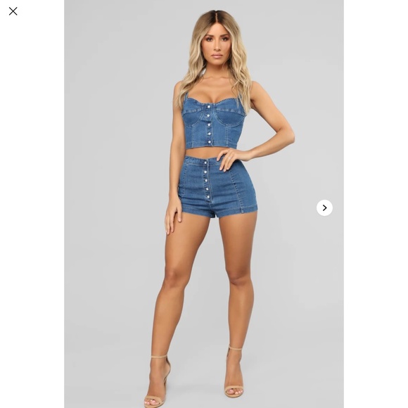 Grace denim skort set - Picture 4 of 4